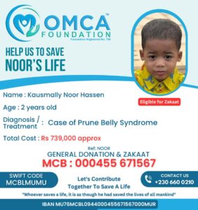 help save noor’s life – child medical treatment donation