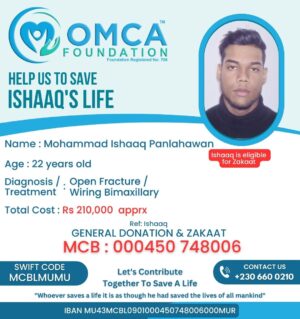 help save ishaaq’s life – urgent surgery support for open fracture treatment
