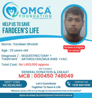 help save fardeen’s life – urgent orthopedic surgery & limb preservation support