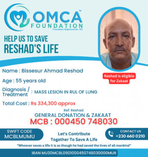 help save reshad’s life – urgent lung treatment support