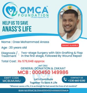 help save anass’s life – urgent skin grafting & wound repair treatment