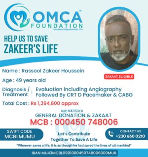 help save zakeer’s life – urgent heart surgery & crt d pacemaker treatment
