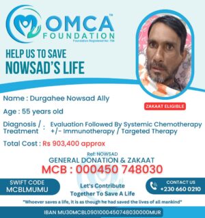 help save nowsad’s life – urgent chemotherapy & cancer treatment