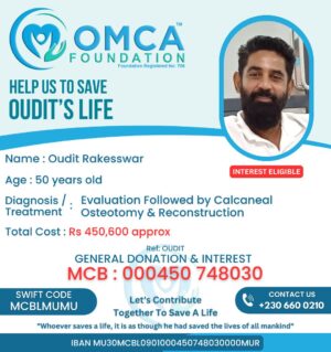 help save oudit’s life – urgent calcaneal osteotomy & reconstruction surgery