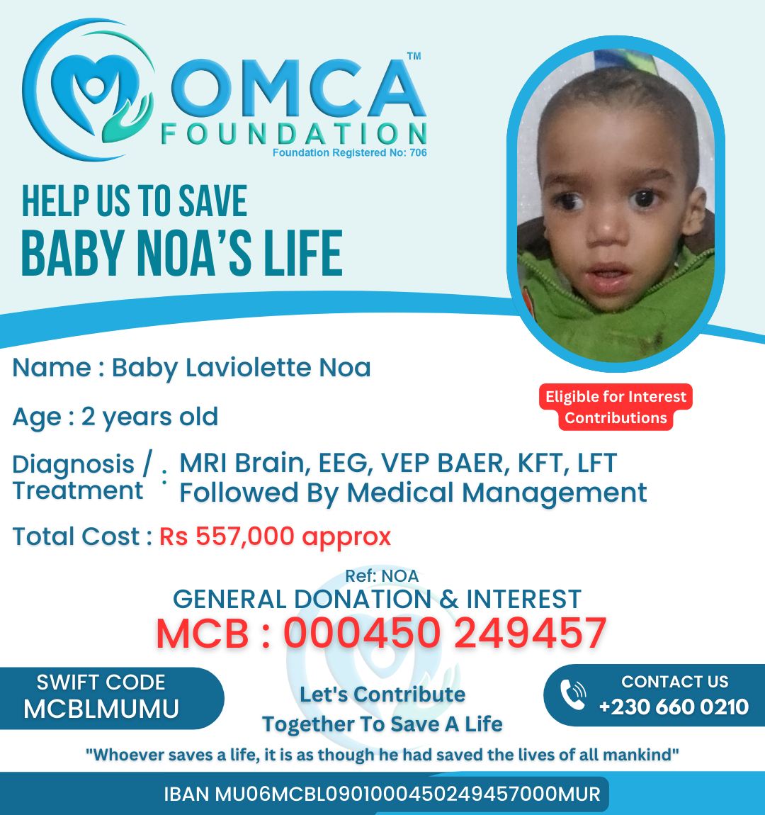 help save baby noa’s life – urgent neurological evaluation & medical treatment