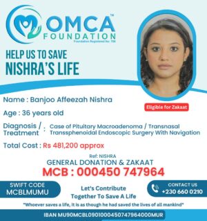 help save nishra’s life – urgent pituitary tumor surgery