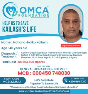 help save kailash’s life – urgent cranial & skull repair surgery