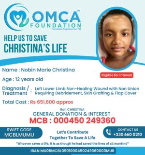help save christina’s life – urgent limb surgery & skin grafting