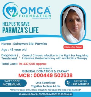 help save parwiza’s life – urgent ear surgery treatment