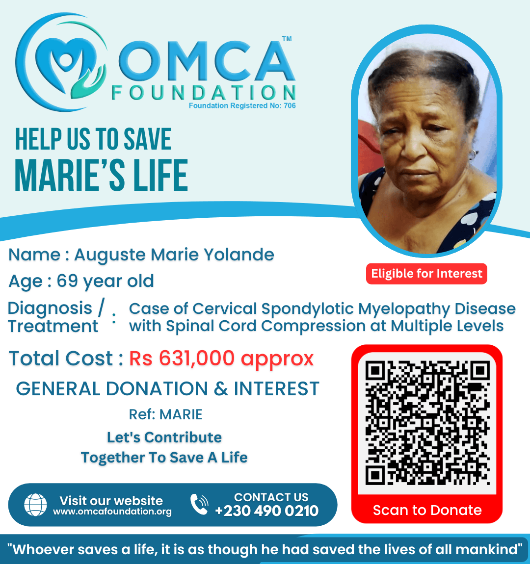 Help Save Marie’s Life – Urgent Cervical Spine Decompression Surgery Support