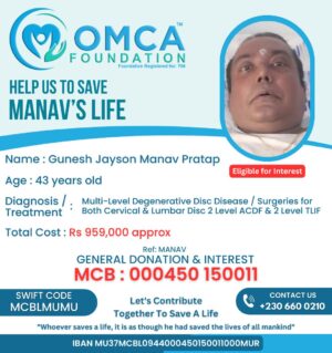 help save manav’s life – urgent spine surgery support