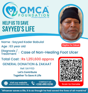 help save sayyed’s life – urgent foot ulcer treatment support