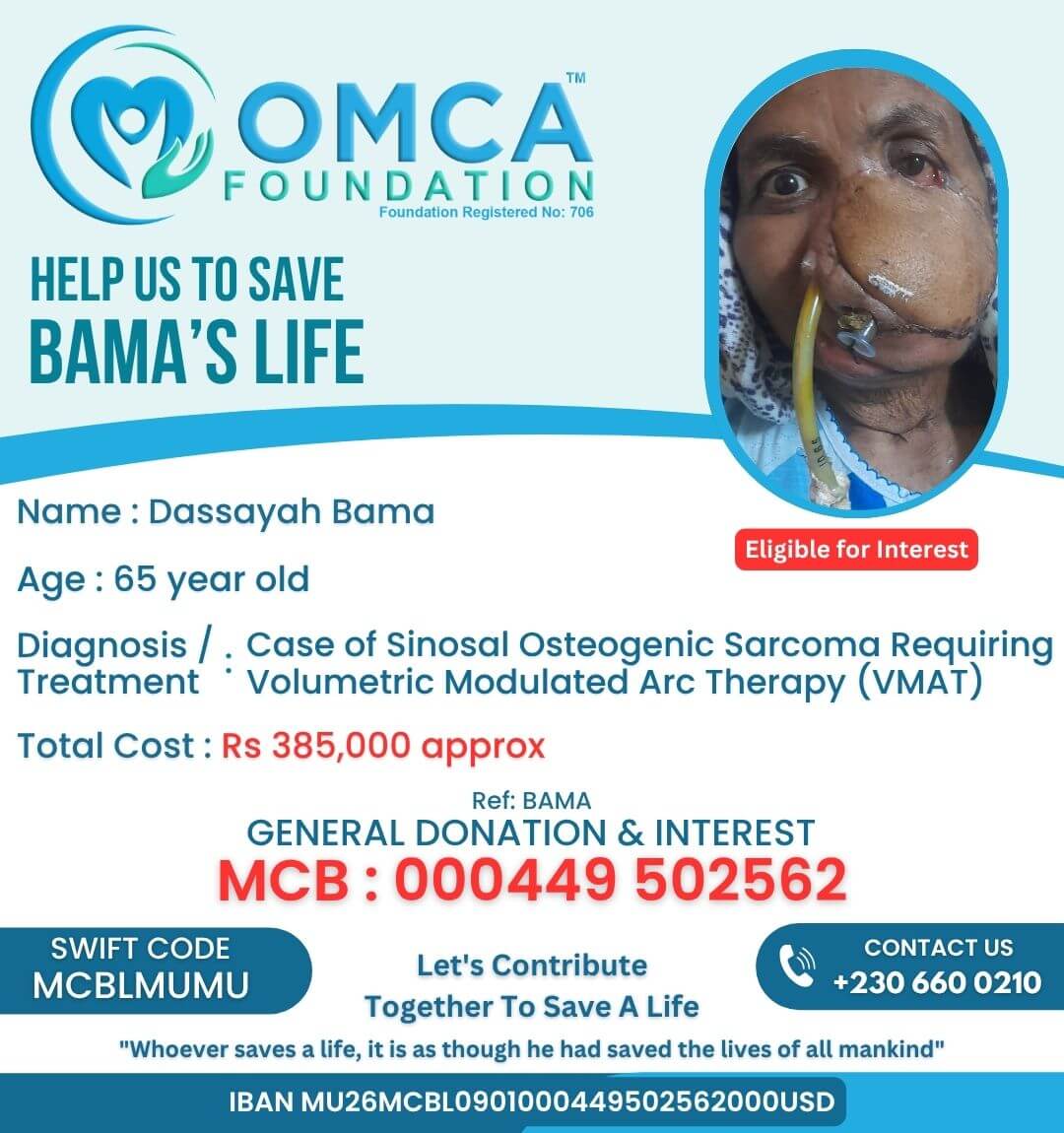 Help Save Bama’s Life – Urgent Cancer Treatment Support