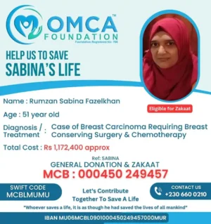 Help Save Sabina’s Life – Urgent Breast Cancer Treatment Support