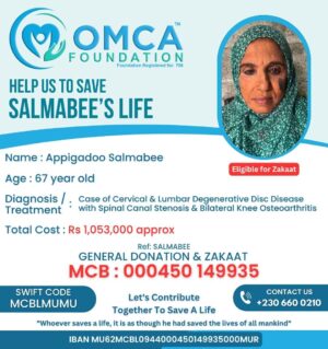 Help Save Salmabee’s Life – Urgent Spine & Knee Surgery Support