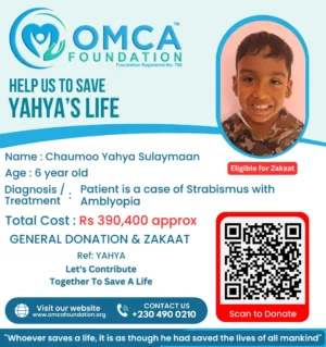 Help Save Yahya’s Life – Urgent Squint Surgery & Vision Treatment Support
