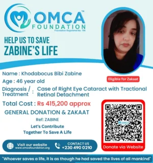 Help Save Zabine’s Life – Urgent Eye Surgery Support