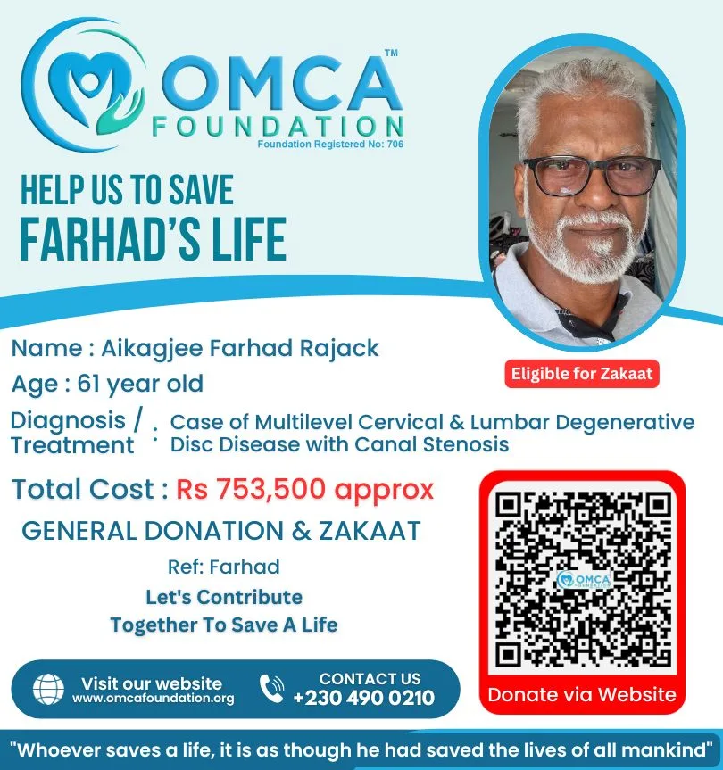 Help Save Farhad’s Life – Urgent Spine Surgery Support