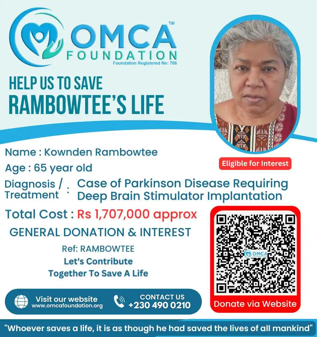 Help Save Rambowtee's Life – Urgent Parkinson's Brain Surgery Support