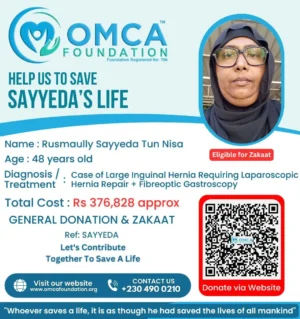Help Save Sayyeda's Life – Urgent Hernia Surgery Support