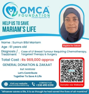 Help Save Mariam’s Life – Urgent Breast Tumour Treatment Support