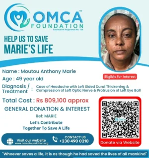 Help Save Mrs. Marie’s Life – Urgent Eye & Orbital Surgery Support