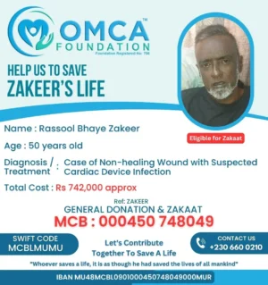 Help Mr. Rassool Bhaye Zakeer – Urgent Pacemaker Surgery Support